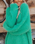Woman Knitting Sweater