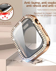 Bling Glass + Cover for Apple Watch Case