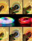 LED Light Fidget Spinner Finger Toy Hand Spinner Glow in Dark Stress Reduction and Anxiety Relief for Children