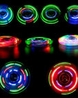 LED Light Fidget Spinner Finger Toy Hand Spinner Glow in Dark Stress Reduction and Anxiety Relief for Children