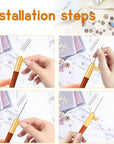 Tambour Hook with 3 Needles 70 100 120 Embroidery Beading Crochet Tools Kit