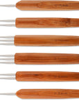6 Pieces Dreadlock Crochet Hook 0.5Mm 0.75 Mm Needle Weaving Crochet, Include 1 Hook, 2 Hooks, 3 Hooks for Braid Craft