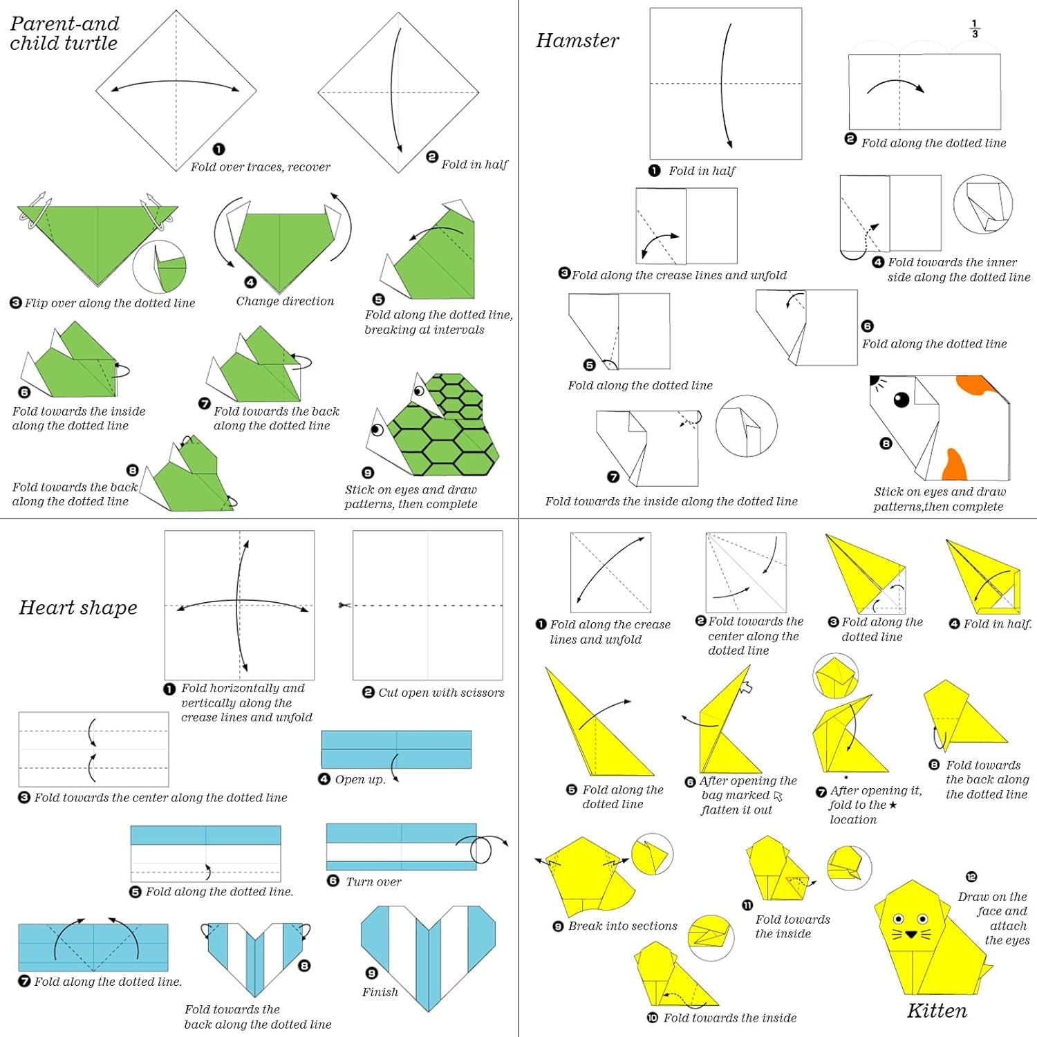 300 Sheets Origami Paper,20Colors,200 Sheets 6 Inch Square Colored Paper for Crafts and 100Pcs Self-Adhesive Wiggle Eyes Sets,Doubled Sided Color Craft Paper