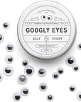 Googly Eyes: Emergency Use Adhesive Eyeballs in Giftable Steel Tin - 150 Pcs, 3 Sizes