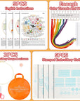 5 Set Embroidery Stitches Practice Kit, Embroidery Kit for Beginners with Embroidery Patterns, Beginner Embroidery Kit, Embroidery Kits for Adults, Hand Embroidery Kit for Kids