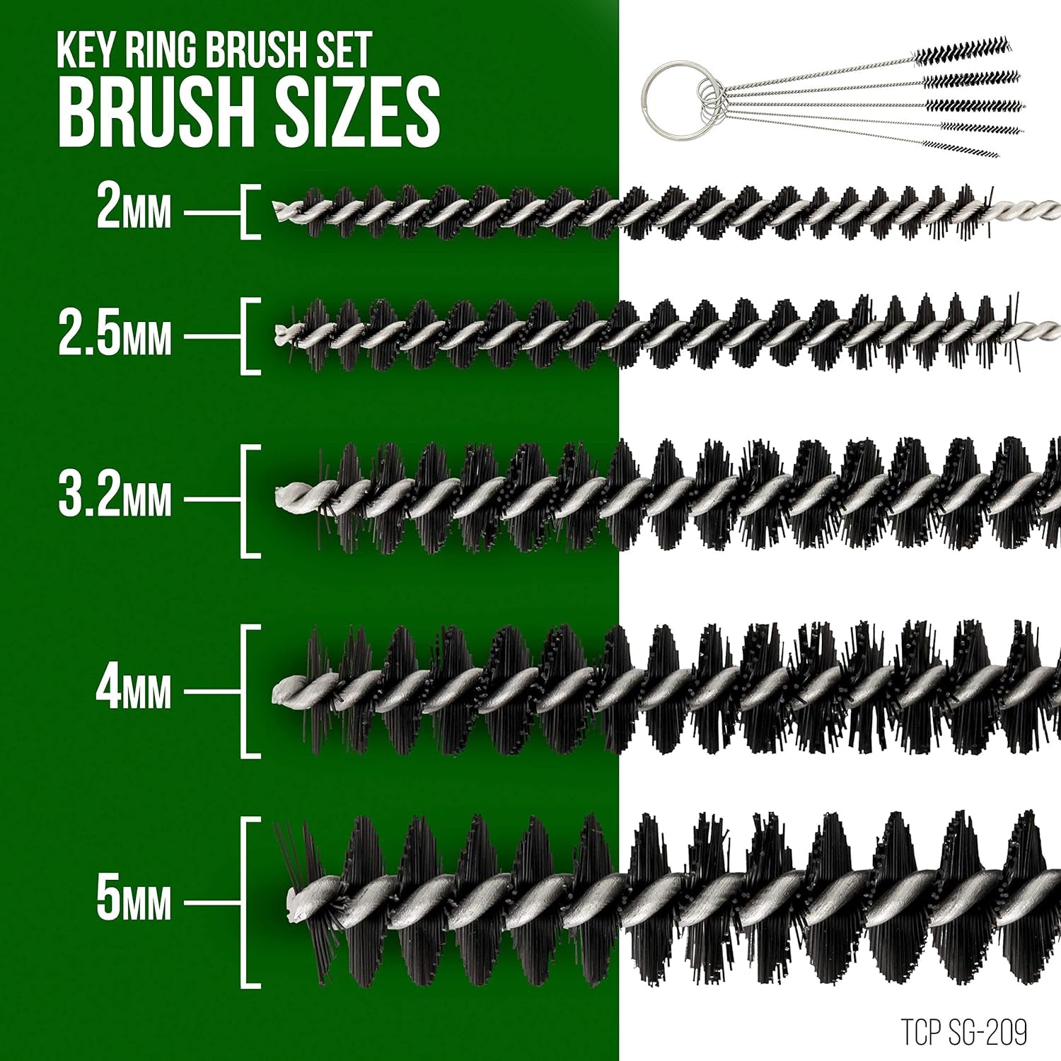 13 Piece Airbrush Cleaning Kit - Glass Cleaning Pot Jar with Holder, 5 Pc Cleaning Needles, 5 Pc Cleaning Brushes, 1 Wash Needle, & How to Link Card