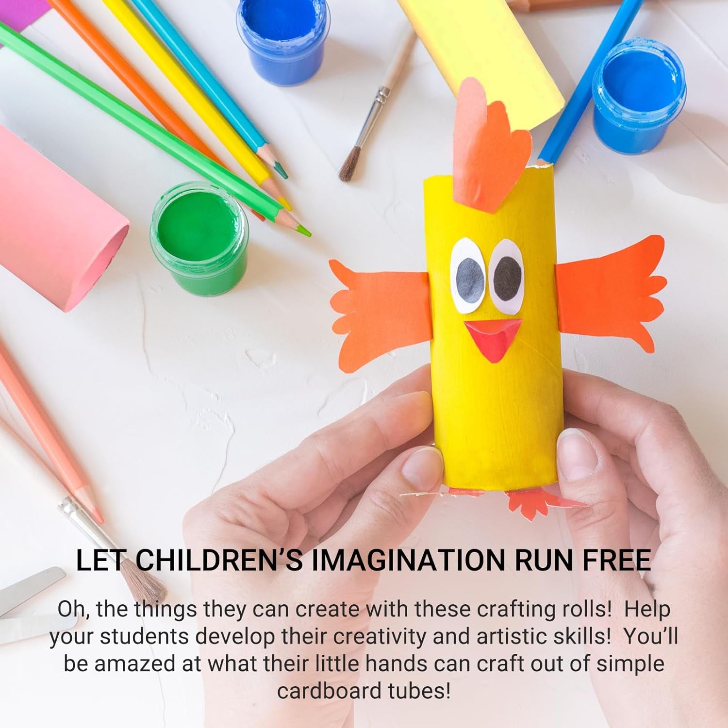 30-Pack Thick Craft Rolls, Multicolored round Cardboard Tubes for Crafts, 4.5 X 1.5 Inches Cardboard Craft Rolls in 6 Colors, Large Classroom Pack Paper Tube (Red Yellow Blue Green Purple Black)