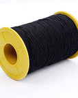 (2 Rolls) White and Black Elastic Thread 547 Yard Package 0.5Mm Thickness