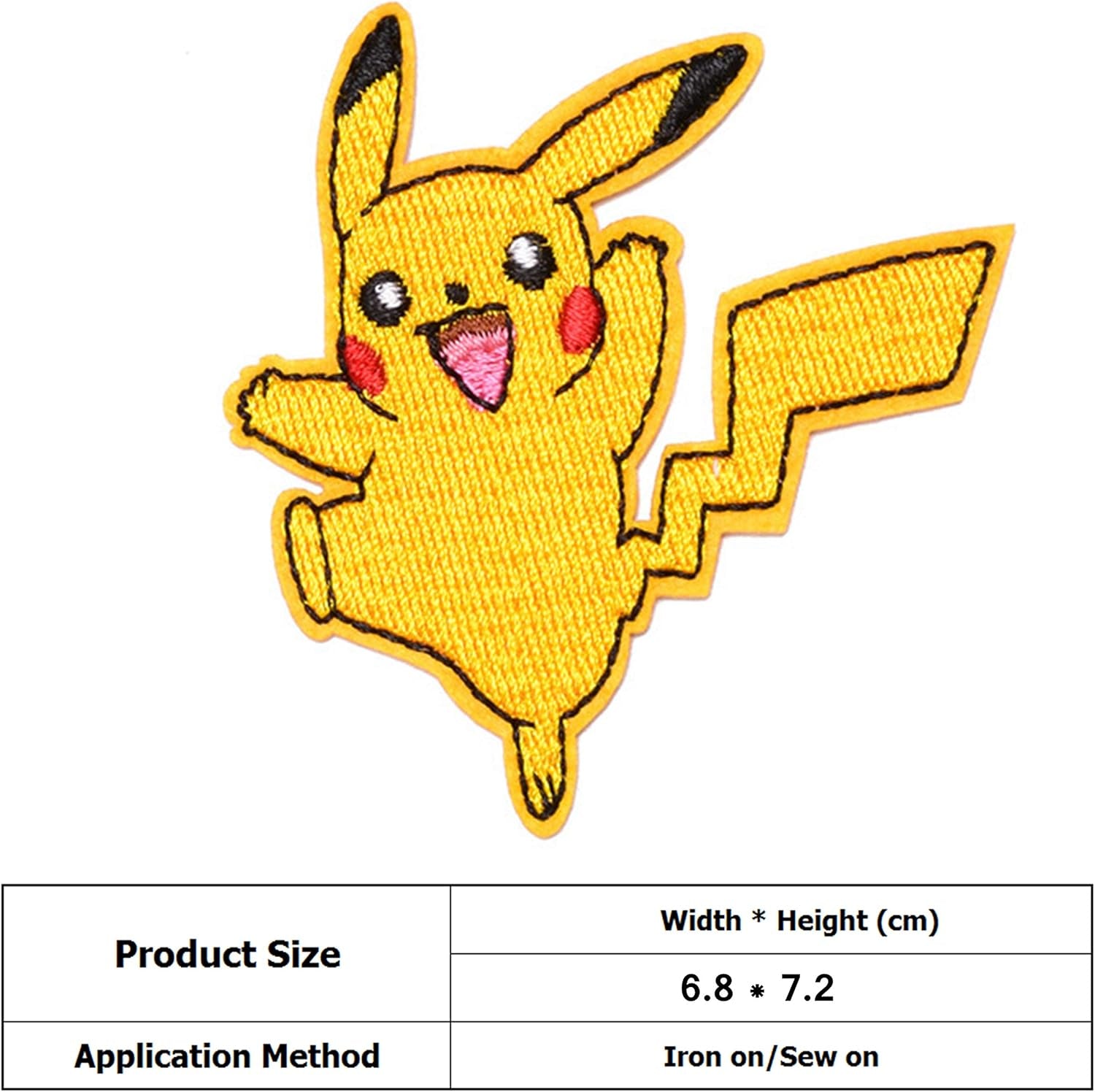 Cartoon Comic Patch Iron on or Sew on Embroidered Applique Patch Collection 4 Pcs