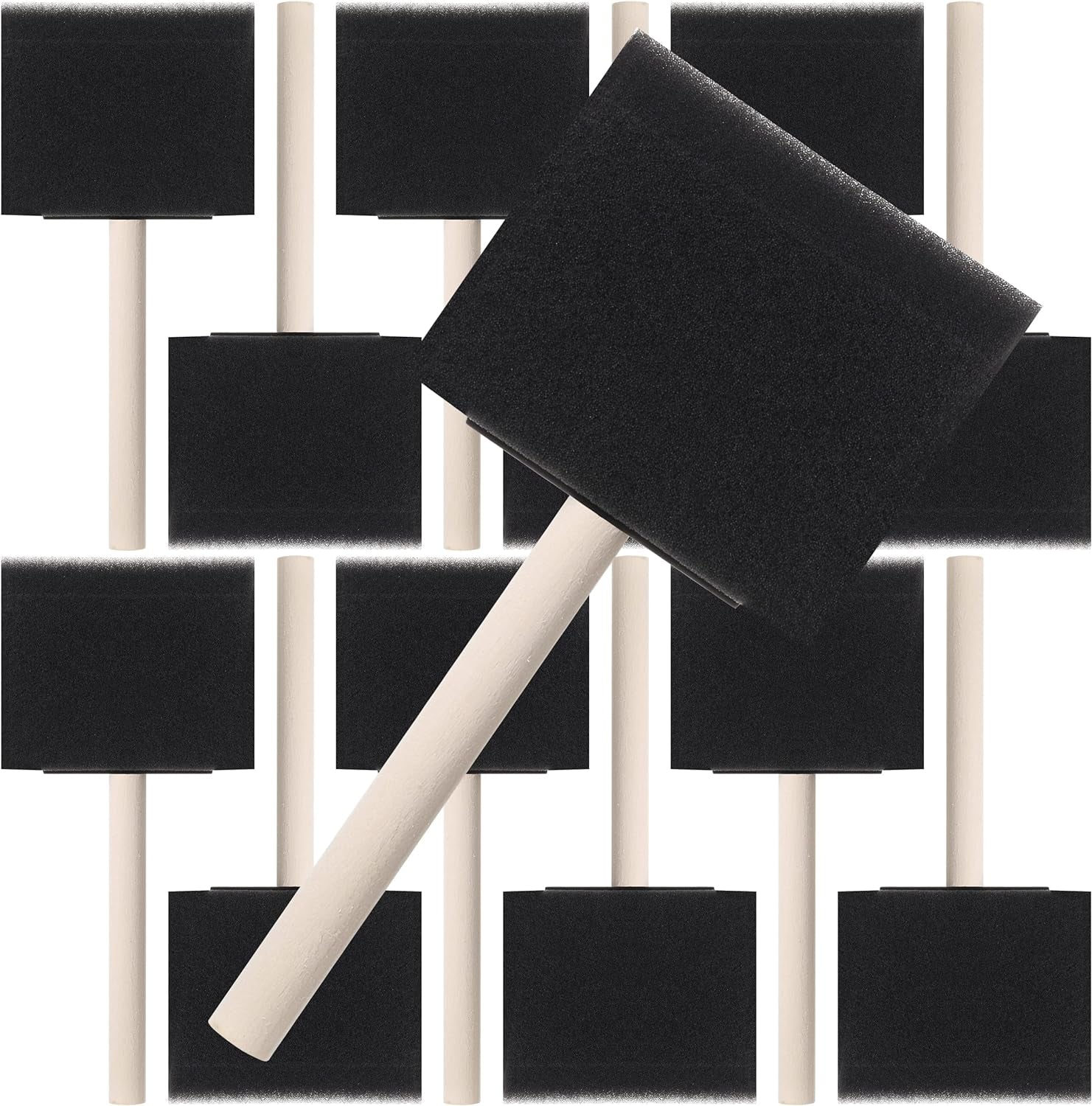 Bates- Foam Paint Brushes, Sponge Brushes, Sponge Paint Brush, Foam Brushes, Foam Brushes for Painting, Foam Brushes for Staining, Paint Sponges, Foam Brushes for Mod Podge (4 Inch)
