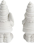 2 Pack Ceramics to Paint - Paint Your Own Garden Gnome Statues, Blank Paintable Ceramics for Adults (5 In)