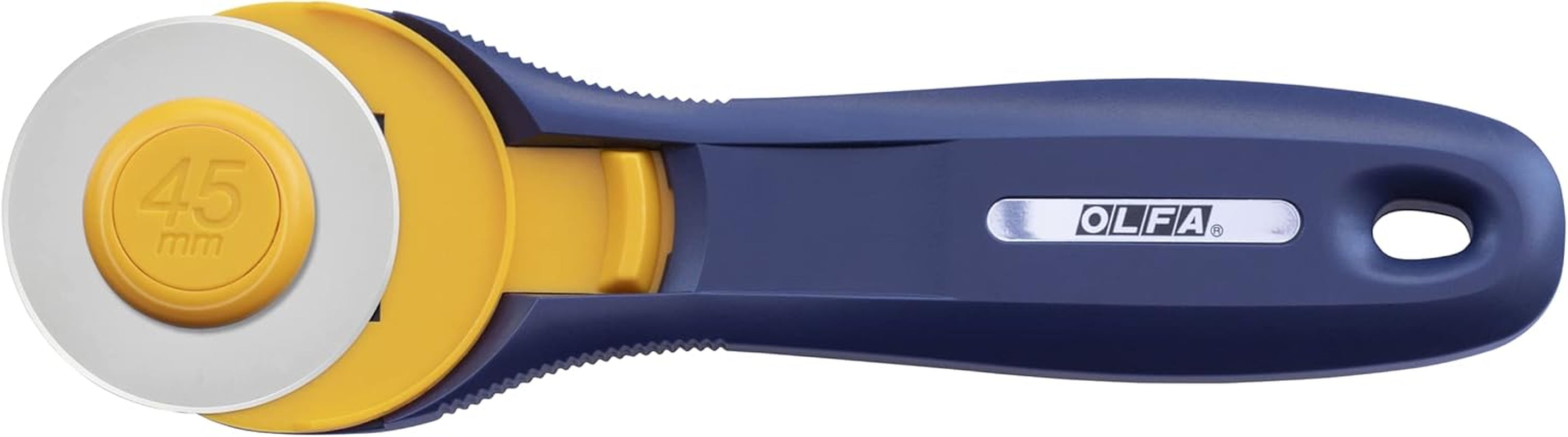 45Mm Quick-Change Rotary Cutter (RTY-2C/NBL) - Rotary Fabric Cutter W/ Blade Cover for Crafts, Sewing, Quilting, Replacement Blade:  RB45-1 (Navy)