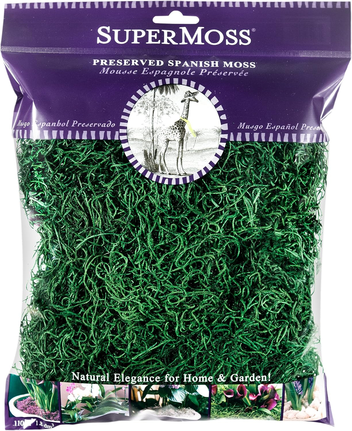 7 59834 26908 3 Moss, 120 Cubic in Bag (Appx. 4Oz), Hunter