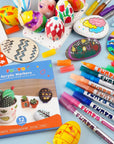 Acrylic Paint Pens for Rock Painting, Fabric, Wood, Canvas, Metal, Ceramic, Glass, 12 Colors Paint Marker Set, Non-Toxic, Quick Drying