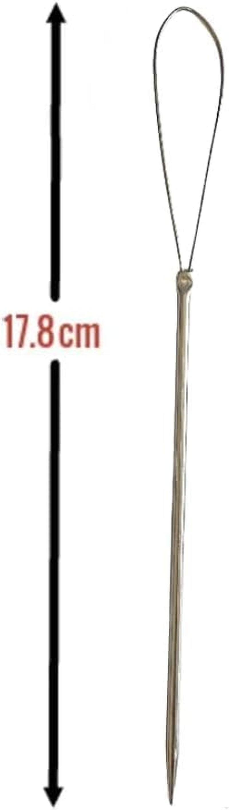 Illusion Crochet Needle Hook for Hair Extensions, Crochet Braids, Interlocking Locs, and Human Hair Bundles (Straight)