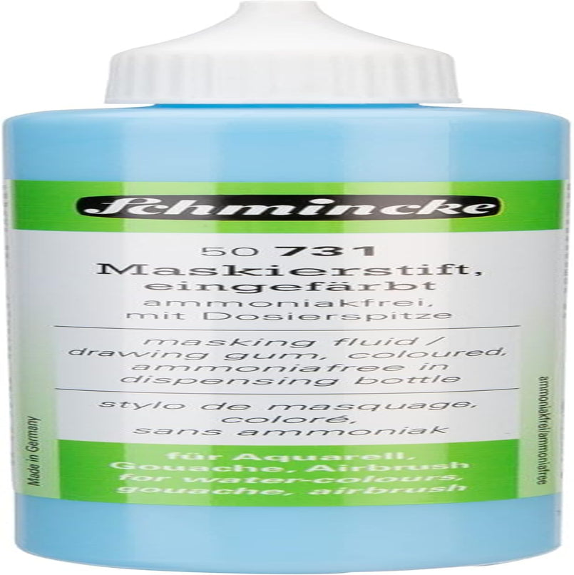 - Masking Pen Colored, 25 Ml, 50 731 005, Dosing Pen, Blue Masking Liquid for Opaque Areas of Paintingson Watercolor Paper, Ammonia-Free