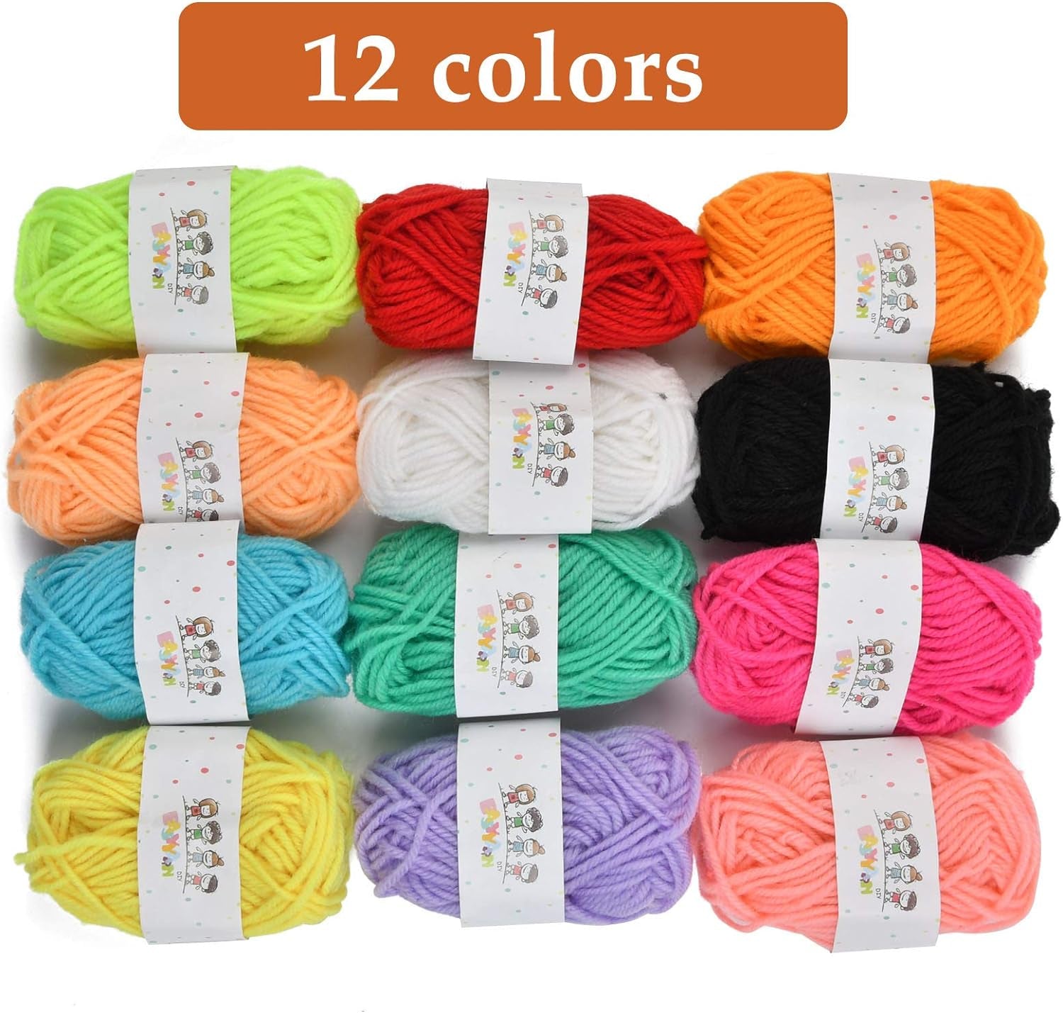 39Pcs Mesh Plastic Canvas Sheets Kit Including 15 Pieces Clear Plastic Canvas, 12 Color Acrylic Yarn and Embroidery Tools for Embroidery Plastic Canvas Craft