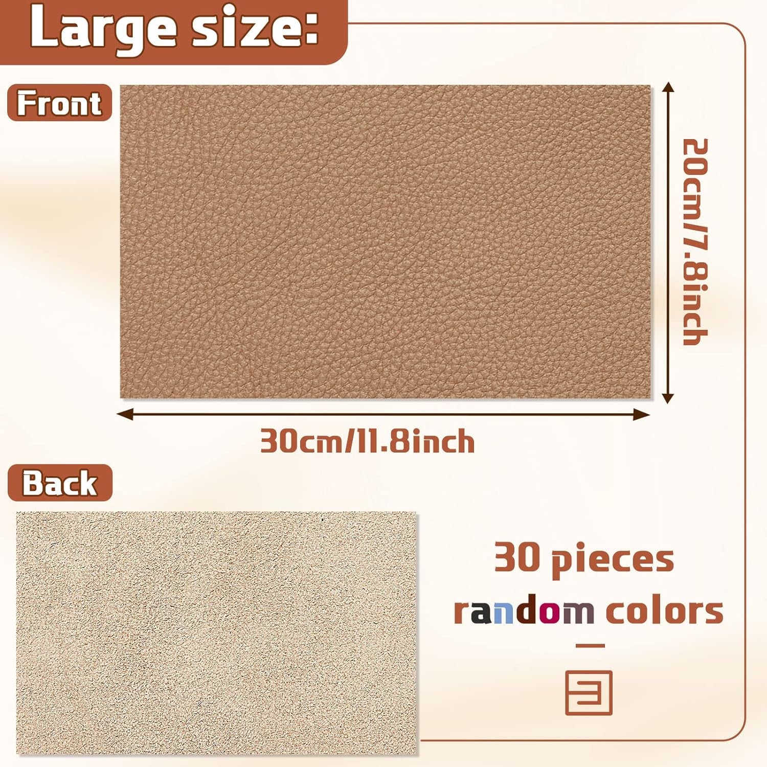 30 Pcs Genuine Leather Sheets for Craft 12 X 7.8 Inch Tooling Leather Material Leather Scraps Jewelry Leather Working 5Lb