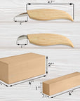 Wood Carving Kit S16 Wood Whittling Kit for Beginners Kids Wood Carving Set - Whittling Knife, Chip Wood Carving Knife, Basswood Carving Blocks Wood for Carving Knives Whittling Tools