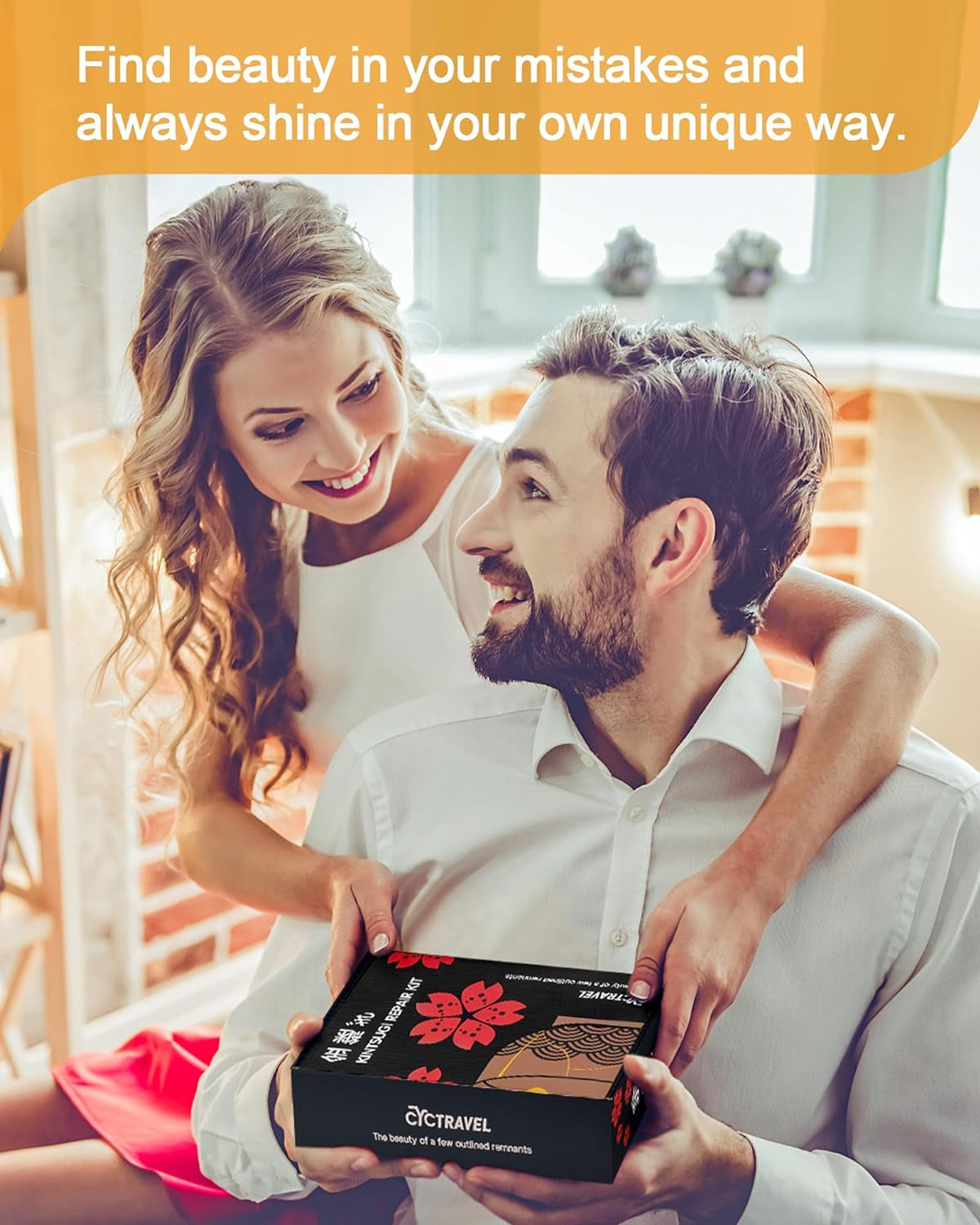 Kintsugi Repair Kit Gold, Kintsugi Kit Can Connect Broken Ceramic Pieces, Repair Significant Pottery with Ceramic Repair Kit, Kintsugi Repair Kit Is a Gift Set Suitable for Beginners.