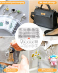 300PCS Keychain Making Kit, Keychain Craft Supplies Including Key Chain Clips, Lanyard Snap Hooks, Key Rings and Jump Rings for Key Chain Making, Purse Making, Lanyard Making