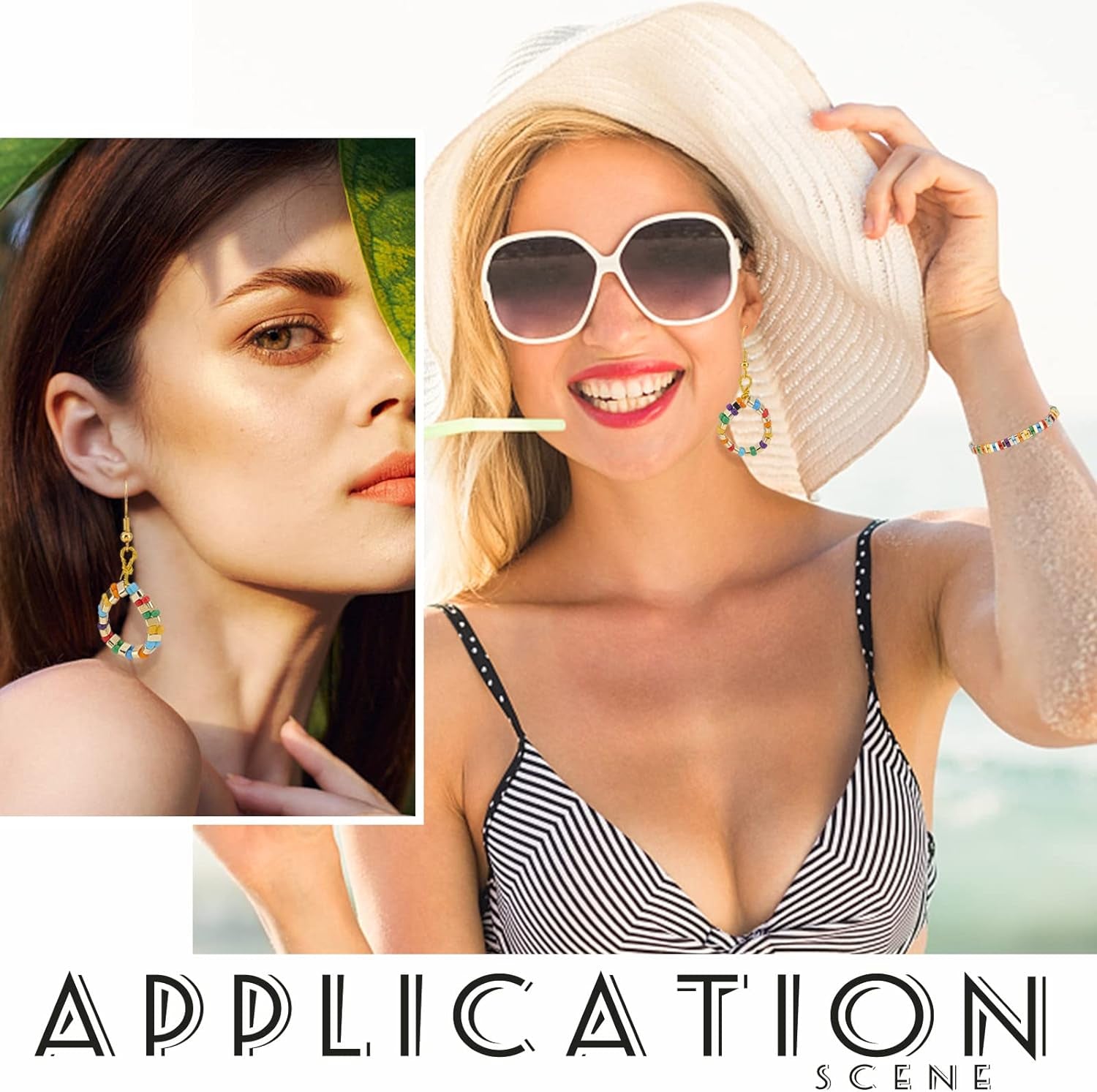 160Pcs 2-Hole Seed Beads 24K Gold 925 Sterling Silver Plated Tila Beads Multi-Strand Linking Connectors Synthetic Hematite Beads for Cord Bracelets Necklace Jewelry Making