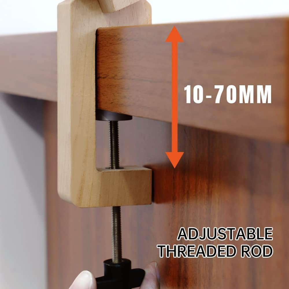 Stitch Pony, Beech Wood Foldable Leather-Pony Table Desktop Stitching Pony Horse Clamp,Leather Sewing Pony Horse Clamp for DIY Hand Stitching Leather Clamping