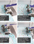 Rolled Hem Presser Foot [6 Sizes] Wide Rolled Hem Foot Set & Narrow Foot Hemmer Set for Brother, Singer & Janome Low Shank Sewing Machines. Hemming Pressure Feet with Distinctive Wide and Narrow Sizes