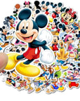 50Pcs Hot Disney Mickey Mouse Stickers for Water Bottle Cup Laptop Guitar Car Motorcycle Bike Skateboard Luggage Box Vinyl Waterproof Graffiti Patches JHSL