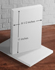 White Cardstock - for School Supplies, Kids Art & Crafts, Invitations, Business Card Printing | Extra Thick 100 Lb Card Stock, 8.5 X 11 Inch, Heavy Weight Hard Cover Stock (270 Gsm) 50 Sheets per Pack