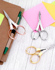 Stainless Steel Scissors anti Rust Folding Scissors Glasses Shaped Mini Shear for Home and Travel Use (6)