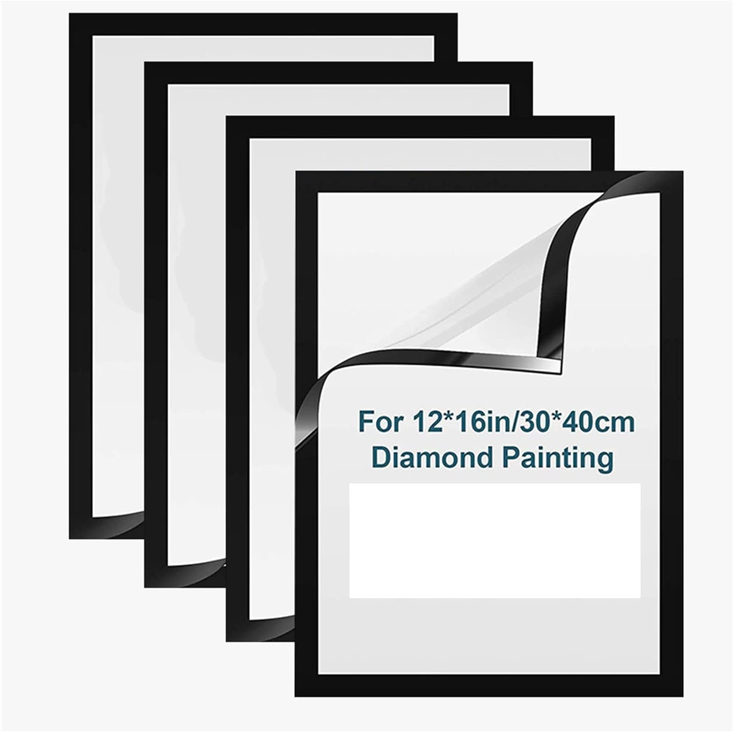Diamond Painting Frames 12X16In/30X40Cm, Magnetic Diamond Art Frame Self-Adhesive (4 Pack)