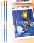 Paint Brushes Set 20Pcs, Art Brushes, Paint Brushes, Paint Brush, Paint Brushes for Kids, Watercolor Brushes, Acrylic Paint Brushes, Paint Brushes for Acrylic Painting, Drawing and Art Supplies