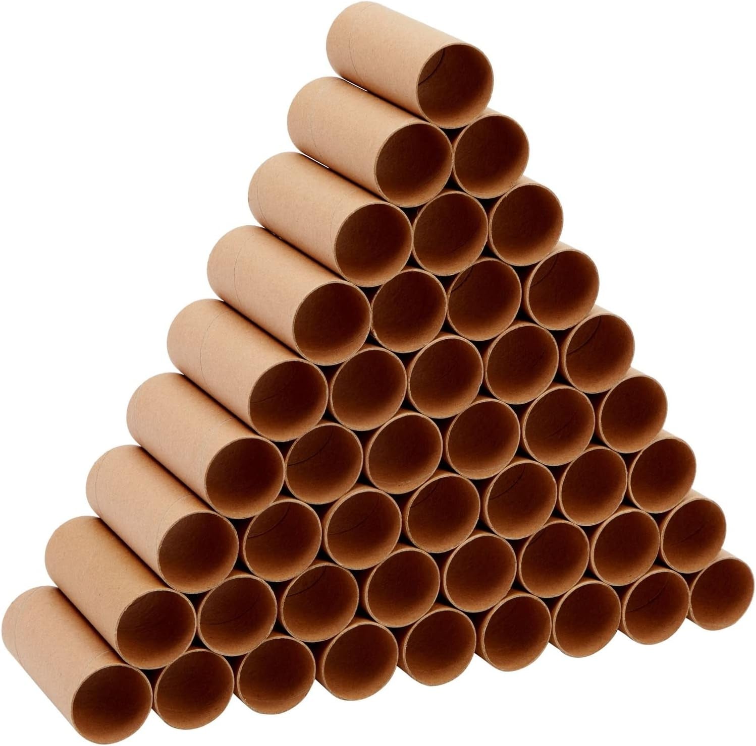 48 Pack Empty Toilet Paper Rolls for Crafts, Brown Cardboard Tubes for DIY, Classrooms, Dioramas (1.6 X 4 In)