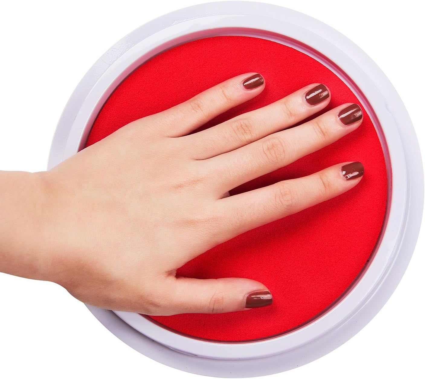 Craft Large Ink Pad Stamps Partner DIY Color,8 Colors Rainbow Finger Ink Pad for Kids (Pack of 8)