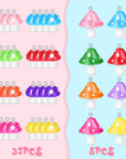 Mushroom Pendant Charm, Resin Cute Mushroom Shape Charms DIY Pendant Jewelry Pendants for Bracelets Necklaces Earrings Keychains DIY Crafts Making