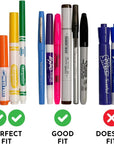 - Marker Parker, Holder to Keep Markers Organized, Fits Most Broad and Fine Tip Markers, 100% Silicone, as Seen on Shark Tank, Markers Not Included (Marigold)