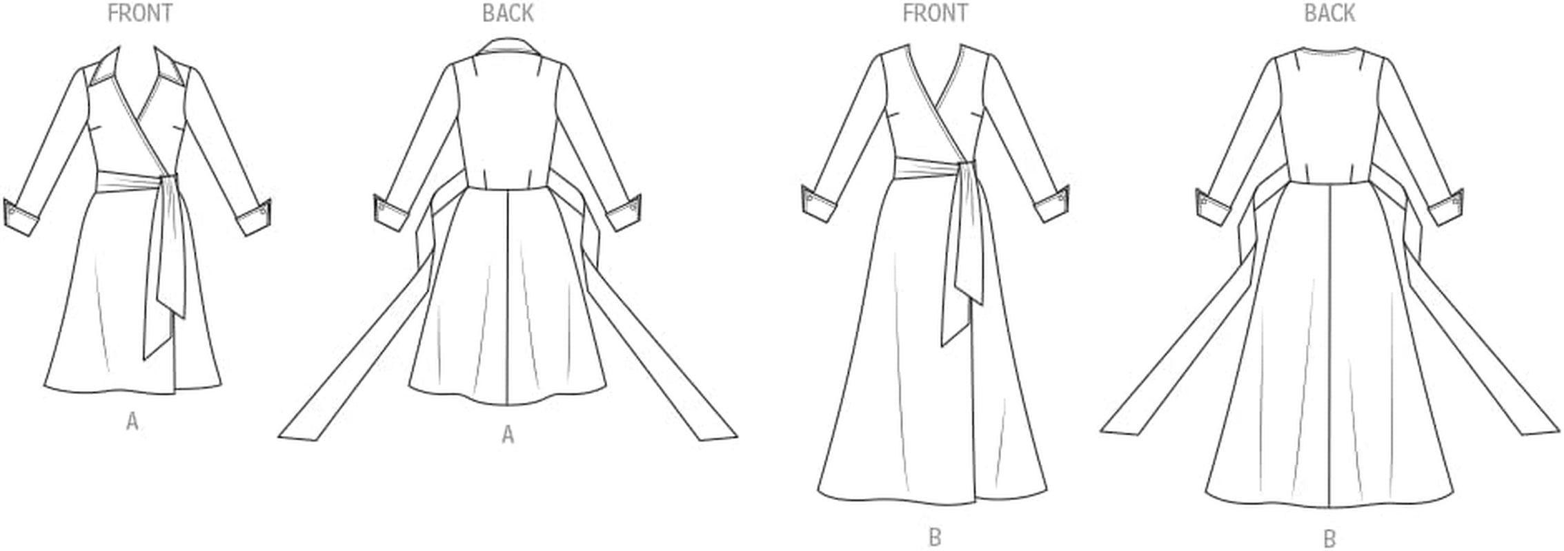 Vogue V2000H5 Misses' Wrap Dress Sewing Pattern Packet by Diane Von Furstenberg, Design Code V2000, Sizes 6-8-10-12-14