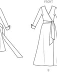 Vogue V2000H5 Misses' Wrap Dress Sewing Pattern Packet by Diane Von Furstenberg, Design Code V2000, Sizes 6-8-10-12-14