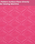 Sewing Mat Set, Sewing Machine Muffling Mat, Reduce Sewing Machine & Pedal Vibrations, Movement and Slipping, Sewing Machine and Sergers Accessory (2-Piece Set) (Rose Red)