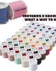 56 Spools Sewing Thread Kit for Hand Sewing and Machine Sewing Use, Colorful Polyester Thread Set 100 Yards per Spool, 5600 Yards Total