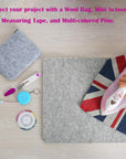 17"X13.5" Wool Pressing Mat 100% New Zealand Felted Wool Ironing Mat Pad Sewing Machine Muffling Mat for Quilting Wooly Felted Iron Board for Retains Heat Great for Quilting & Sewing Projects