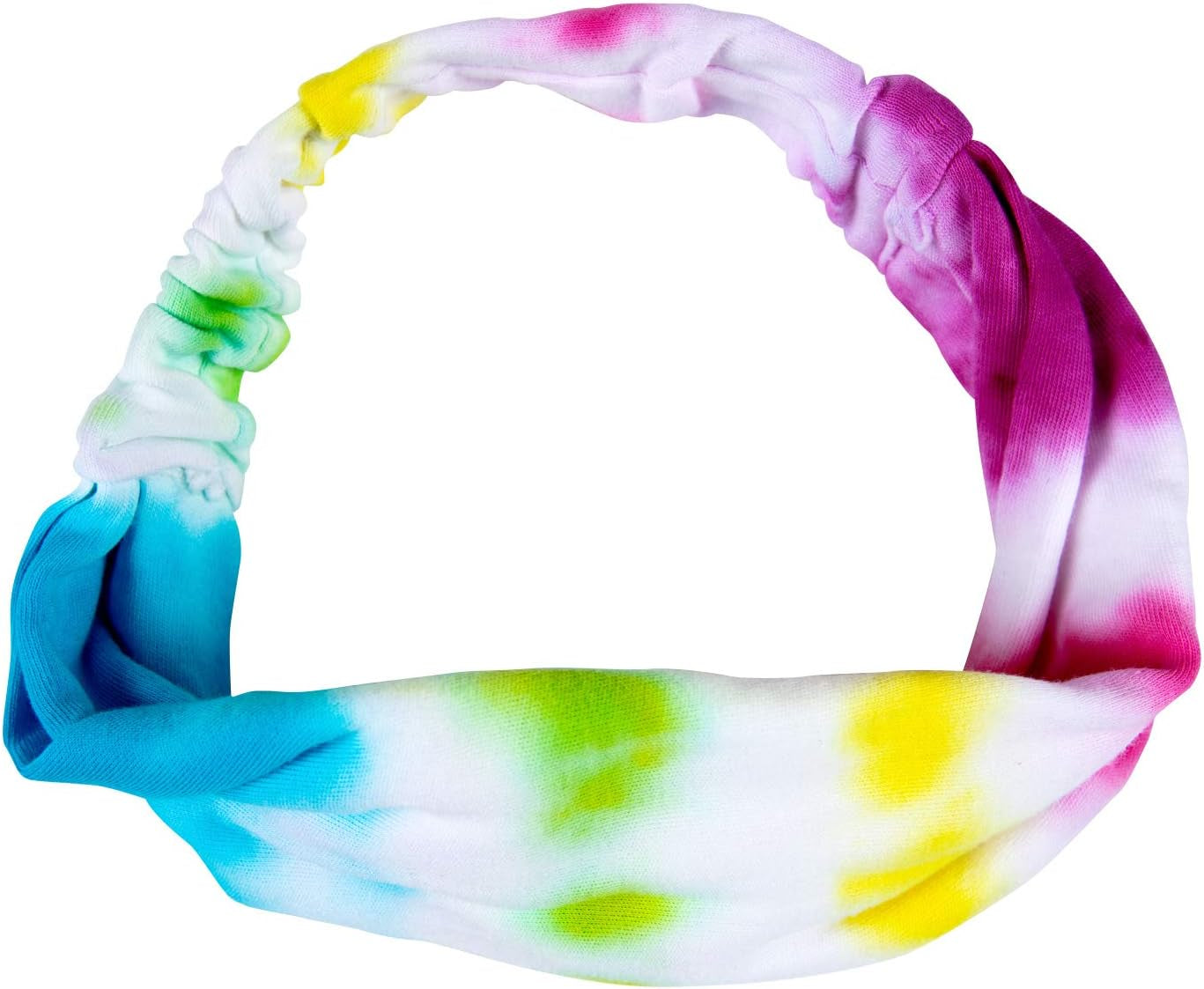 Tulip One-Step Tie-Dye Headbands 2 Pack Tie Dye Accessory, White (TUSTTD)
