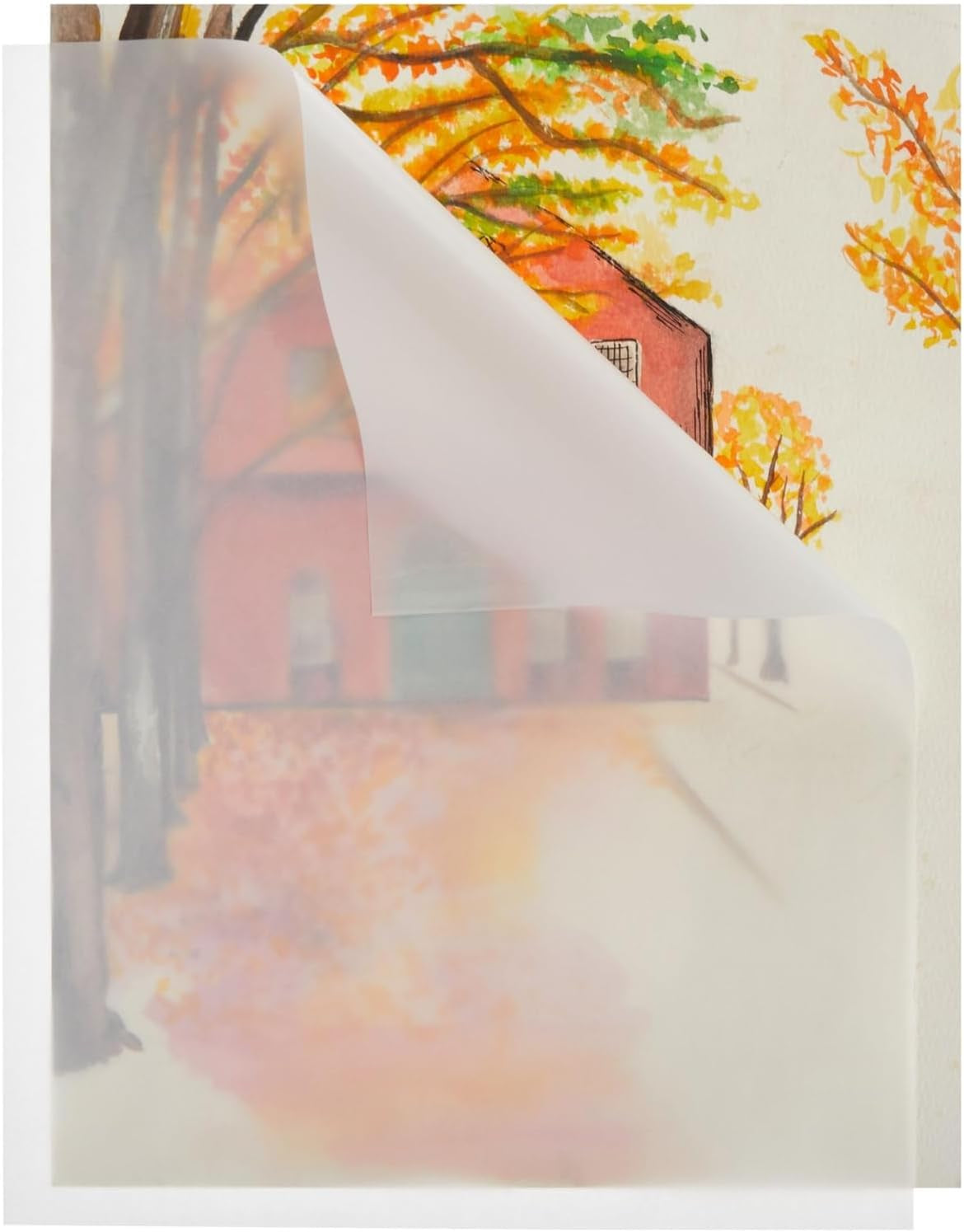 100 Pack Glassine Paper Sheets (8.5 X 11") - Onion Skin Paper for Artwork, Drawings, Arts and Crafts, DIY Projects