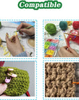 150 Pieces Knitting Crochet Locking Stitch Markers Stitch Needle Clip Counter 10 Colors (Color Ship Randomly)