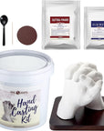 Hand Casting Kit for Couples, DIY Plaster Statue Molding Kit, Wooden Mahogany Base DIY Hand Mold Kit, Anniversary for Men, Women, Wedding Gift, Mother'S Day Gifts for Wife, Valentine'S Day Gift