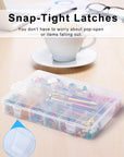 18 Grids Large Plastic Compartment Container, Bead Storage Organizer Box Case with Adjustable Removable Dividers for Jewelry Craft Tackles Tools, Size 11.7 X 7.7 X 1.7 In, White