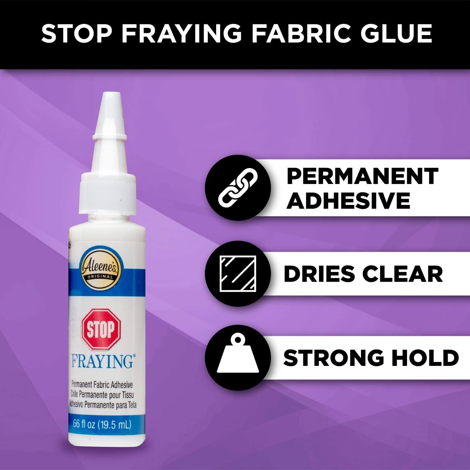 Fabric Specialty Glue .66Oz 3/Pkg, Clear