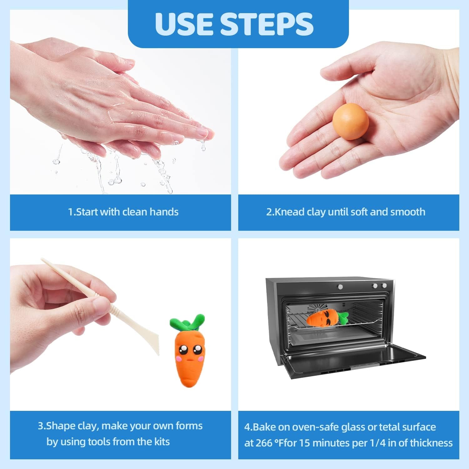 Polymer Clay, 82 Colors Clay Kit, Oven Bake Modeling Clay, Creative Polymer Clay Kit with Sculpting Tools and Jewelry Accessories, Non-Toxic, Ideal DIY Clay Gifts for Adults and Teens