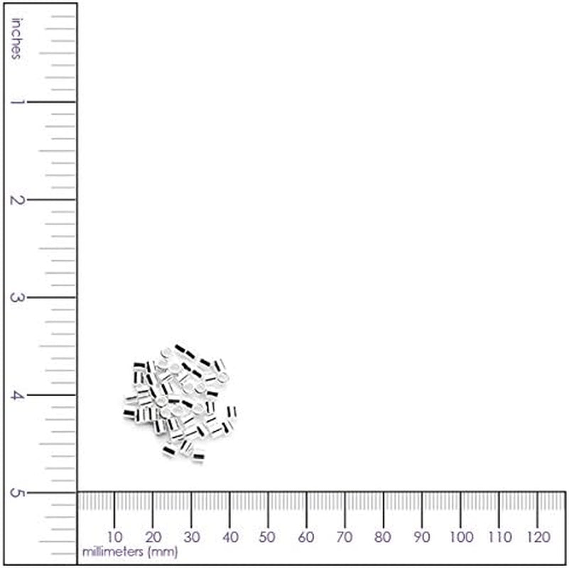 DIY 2Mm Sterling Silver Crimp Bead - 50Pc